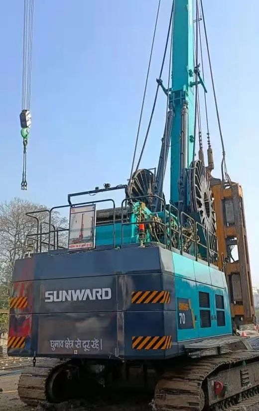 感謝信！山河智能SWHG70液壓抓斗助力海外基礎施工獲肯定