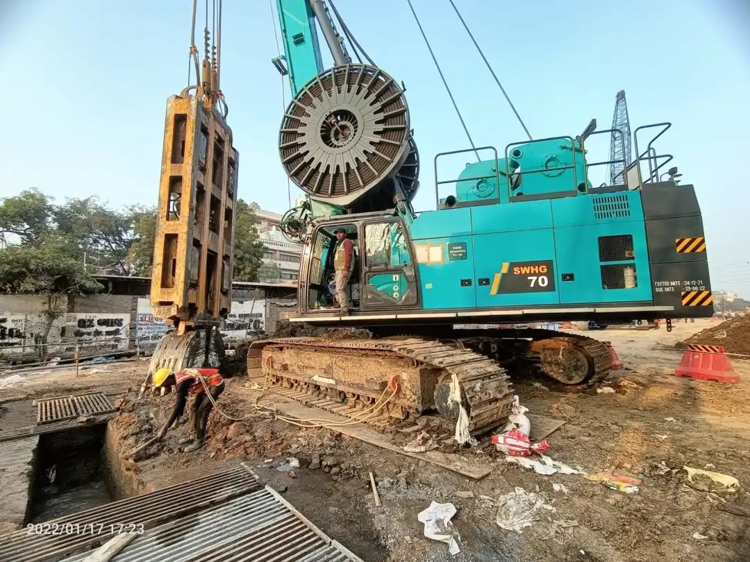 感謝信！山河智能SWHG70液壓抓斗助力海外基礎施工獲肯定