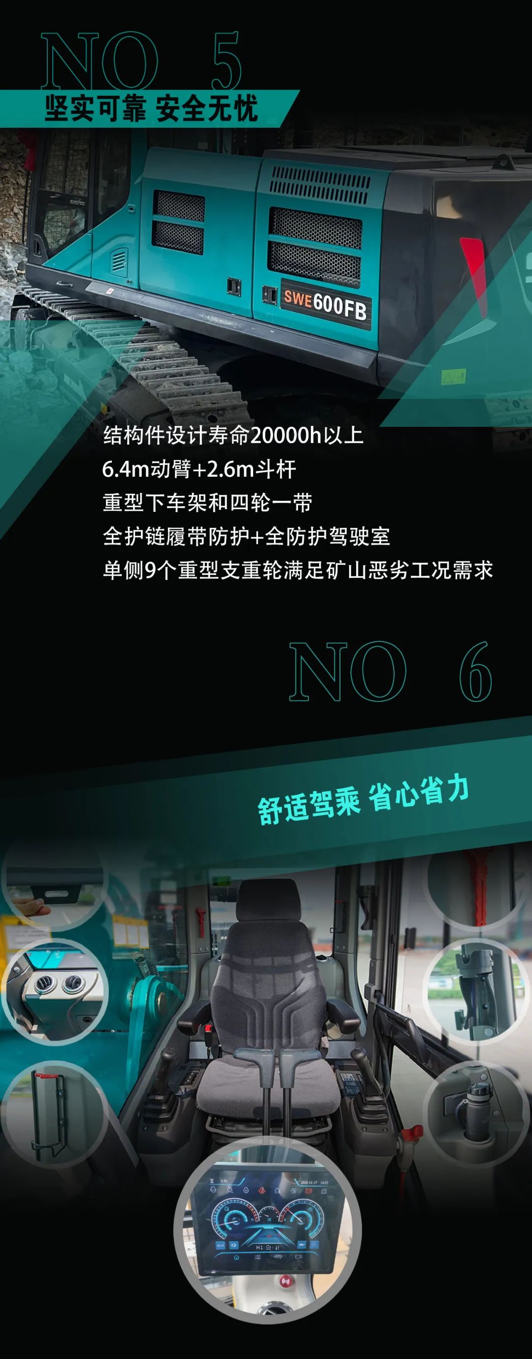 一圖讀懂 | 專為礦山重載施工而生！山河智能SWE600FB破碎錘重磅回歸