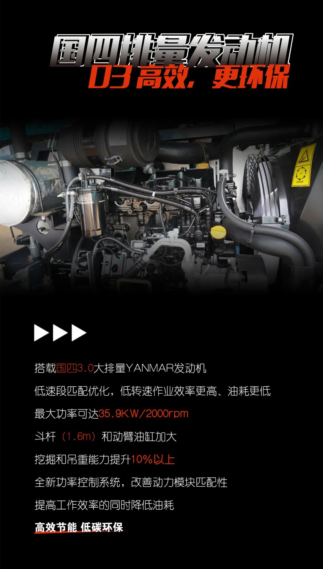 一圖讀懂 | 獻(xiàn)禮七一 · 山河智能SWE60F挖掘機低碳來襲