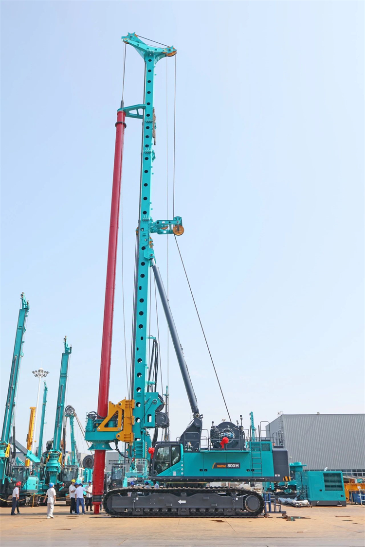 再戰(zhàn)世界級工程！山河智能超級旋挖鉆機(jī)SWDM800H助建杭州灣跨海鐵路橋項目