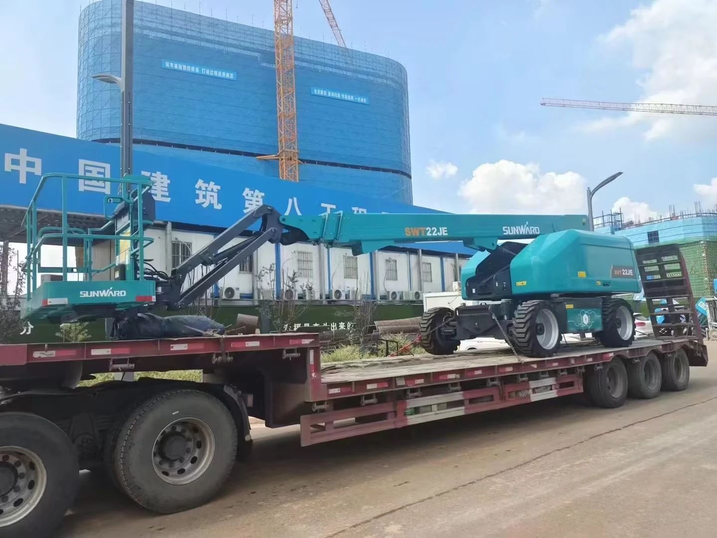 實(shí)力上新！山河智能電動(dòng)直臂高空作業(yè)平臺(tái)進(jìn)軍華中市場(chǎng)