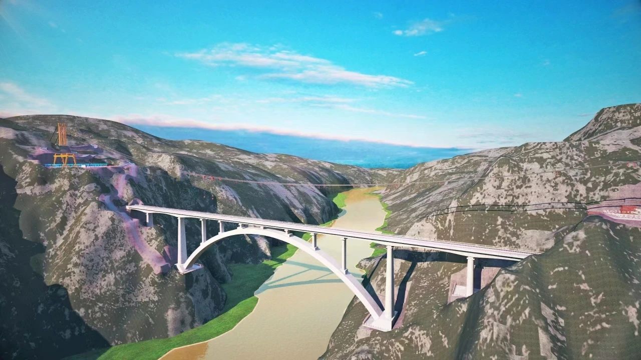 一橋通南北，群嶺變坦途！山河江麓塔機(jī)助建洮河大橋